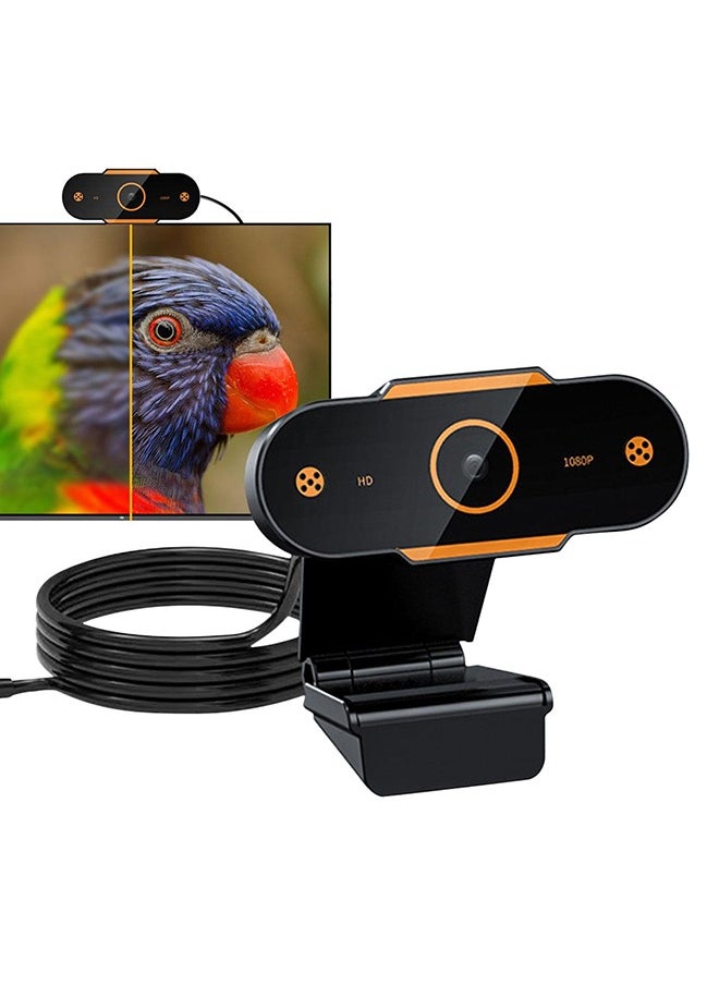 XiuWoo - USB Webcam, 1080P HD Driver-Free USB Camera for Live Broadcast, Wide Viewing Angle Laptop Webcam, Autofocus Webcamera for Computer, Adjustable Webcam with Clear Stereo Audio HD Light for Skype Zoom - Image 1