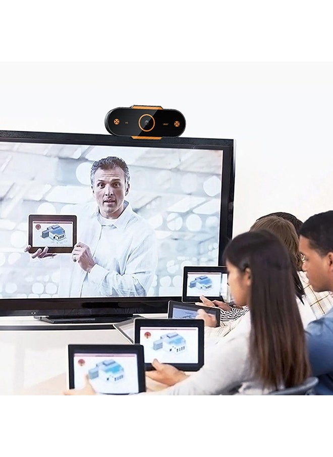 XiuWoo - USB Webcam, 1080P HD Driver-Free USB Camera for Live Broadcast, Wide Viewing Angle Laptop Webcam, Autofocus Webcamera for Computer, Adjustable Webcam with Clear Stereo Audio HD Light for Skype Zoom - Image 1