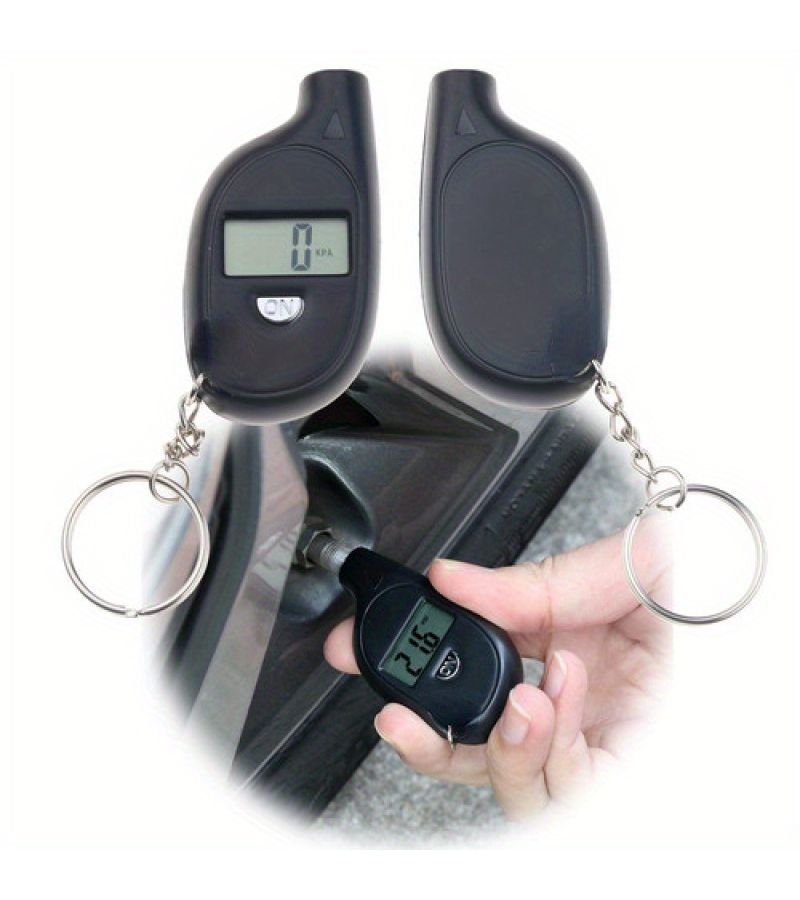 Tire Gauge Digital LCD Display Car Air Pressure Tester Meter Auto Motorcycle Tire Manometer 1pc - Image 4