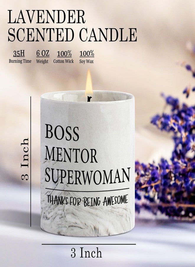 FreeJac Boss Lady Candle - Boss Appreciation Gift for Women, Superwoman Mentor Manager Christmas Birthday Gifts, Office Decor 6oz - Image 2
