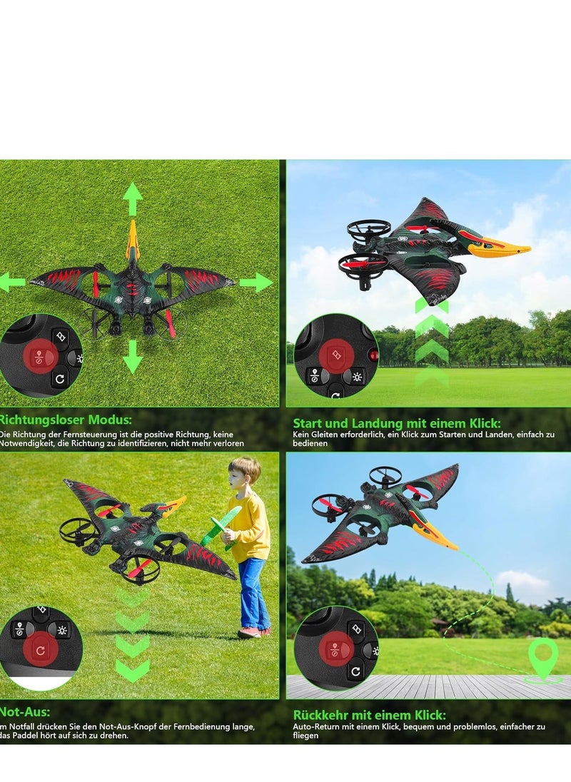 JAJEEK RC Aeroplane 2.4GHz Remote Controlled L0713 Quadcopter Floating Fighter Aircraft | RTF for Beginners, Kids & Adults | USB Charging, Green | Easy to Fly, Fun Flying Toy for Indoor & Outdoor Play  - Image 3