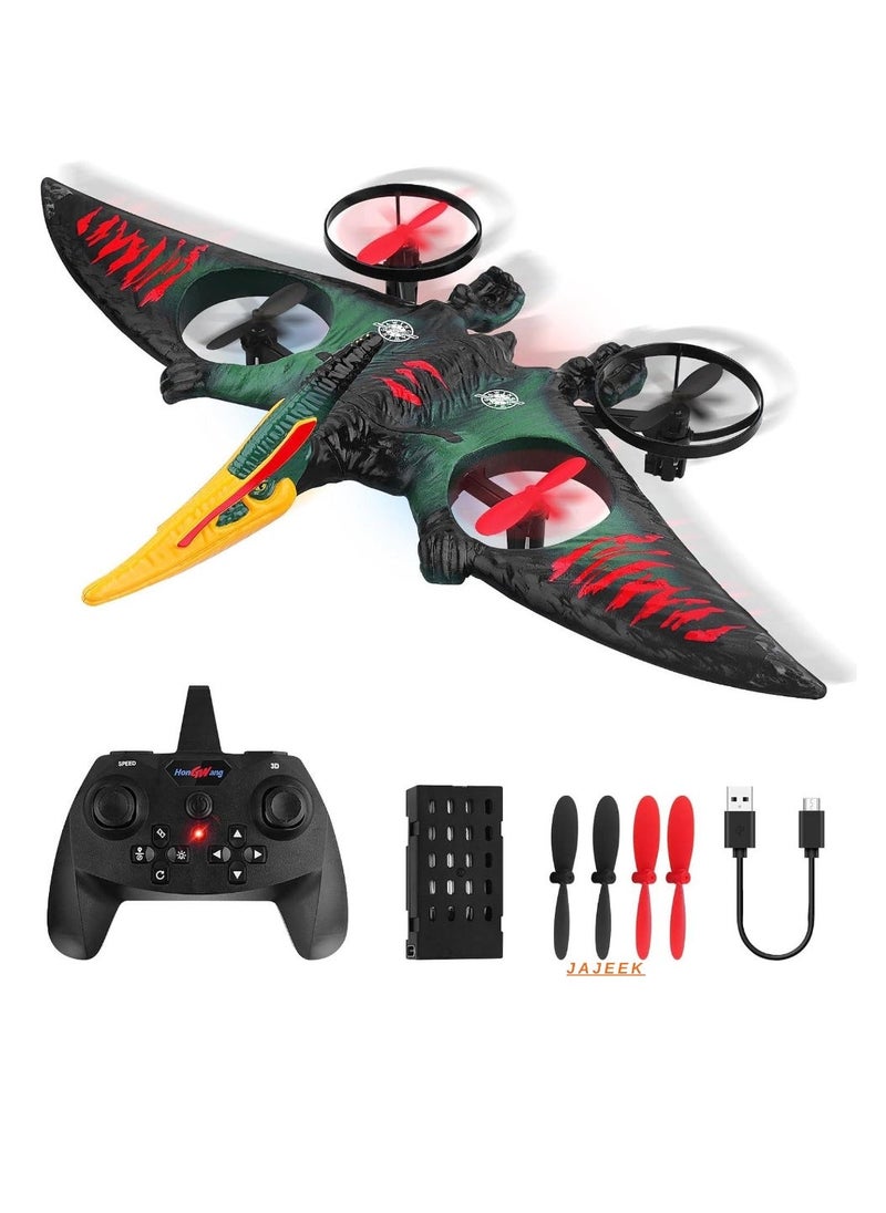 JAJEEK RC Aeroplane 2.4GHz Remote Controlled L0713 Quadcopter Floating Fighter Aircraft | RTF for Beginners, Kids & Adults | USB Charging, Green | Easy to Fly, Fun Flying Toy for Indoor & Outdoor Play  - Image 1