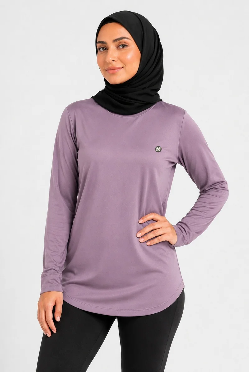 Moveletix Women's Training Long Sleeve T-Shirt Purple Soft