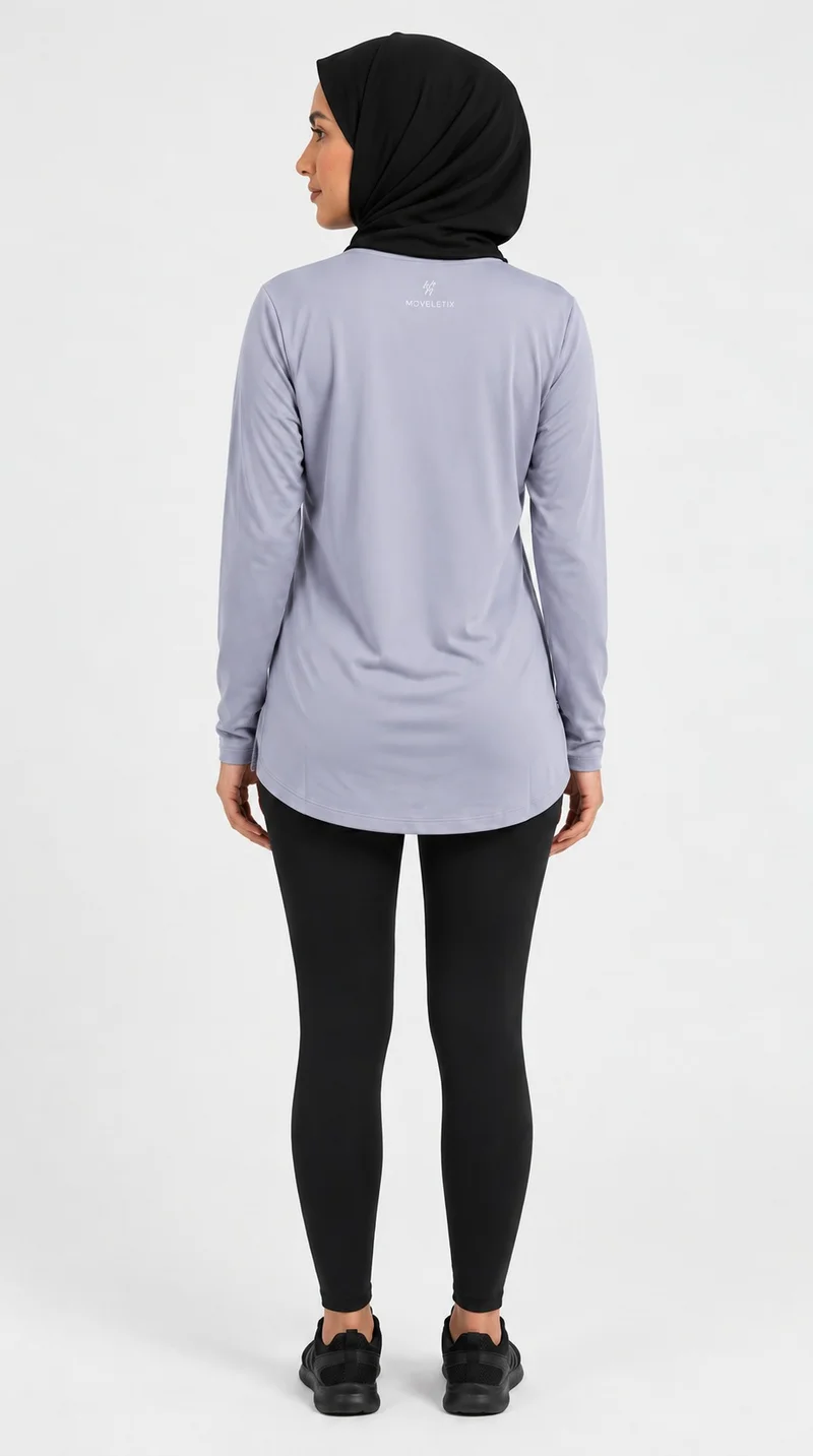 Moveletix purple Women's Training Long Sleeve T-Shirt Purple Soft for Women | Best Price UAE