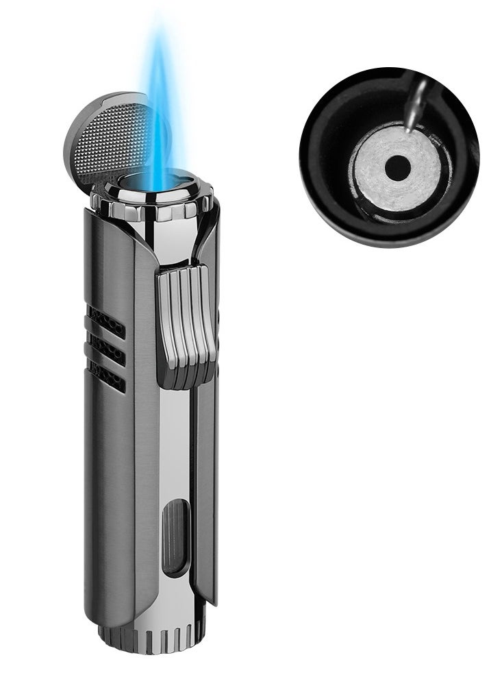 Generic - PIPITA Torch Lighter Windproof Butane Jet Lighter,  Single Flame Refillbale Fuel Lighter (Butane Not Included), with Gift Package Box - Image 1