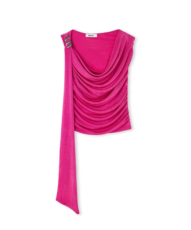 Ipekyol Side Brooch Asymmetric T-Shirt - Image 5