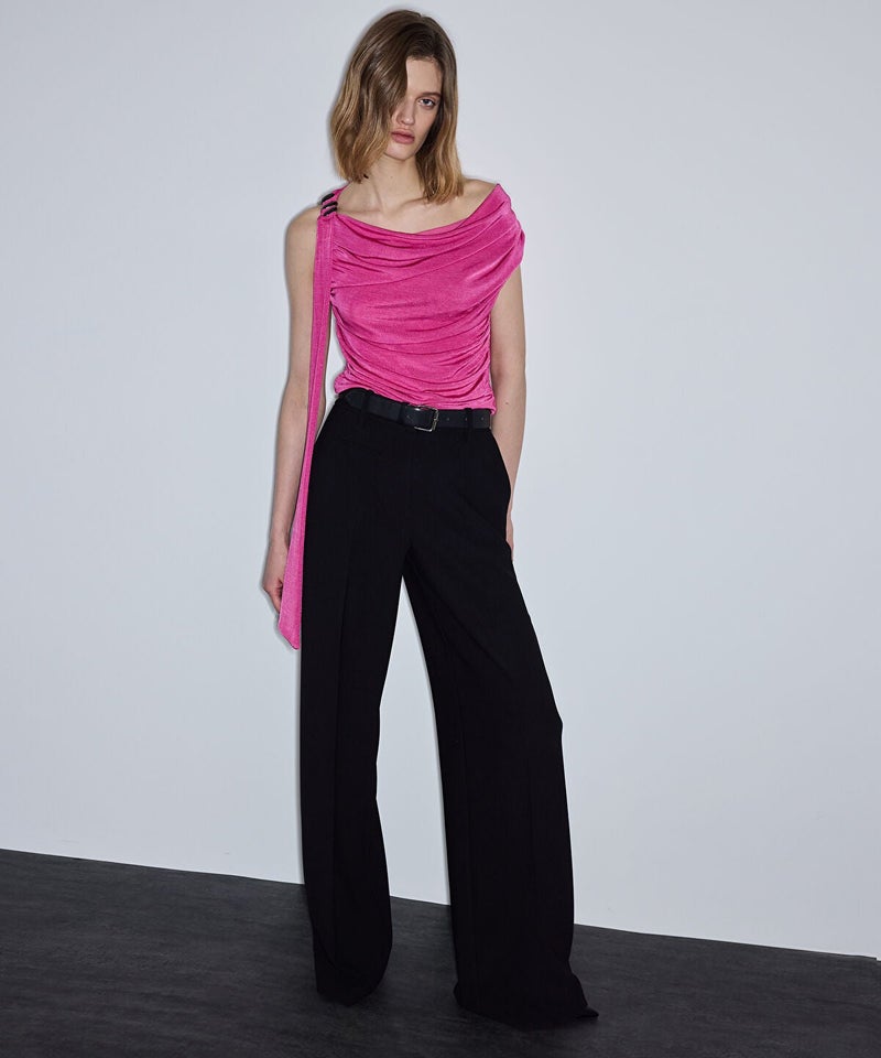 Ipekyol Side Brooch Asymmetric T-Shirt - Image 1