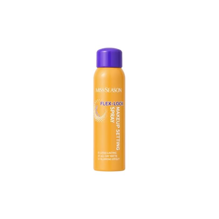 Flex-Lock Makeup Setting Spray: 3S Fast-Setting Micro-Fine Mist, 24H Waterproof & Sweatproof Matte Finish, 3 in 1 Primer + Setter + Skin Recovery, Transfer-Resistant & Blurring Effect