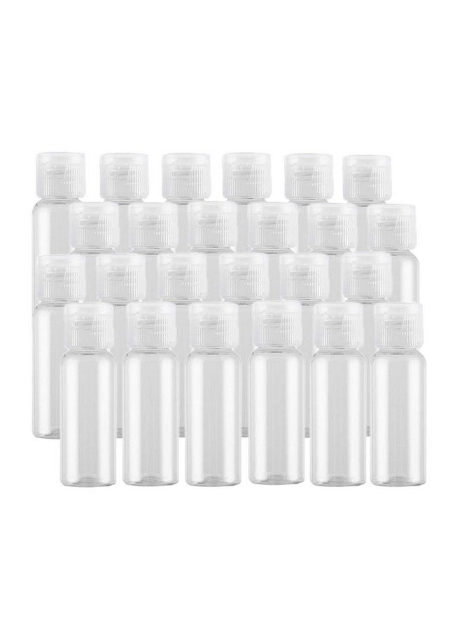 SYBL 0.5Oz Mini Clear Plastic Empty Bottle With Flip Cap Small Travel Bottles Storage Containers Jars For Cosmetic Sample Lotion Shower Gel Emulsion Toiletriesbpafreeset Of 24 - Image 1