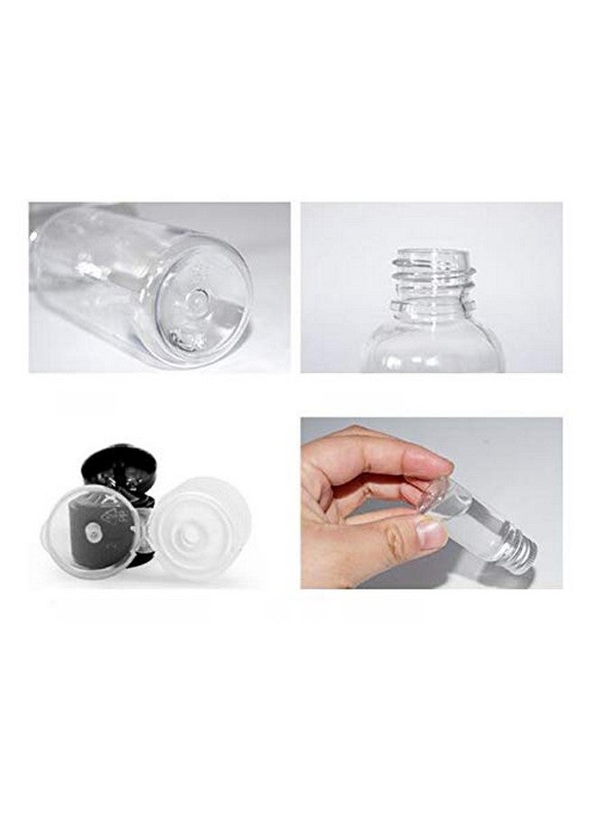 SYBL 0.5Oz Mini Clear Plastic Empty Bottle With Flip Cap Small Travel Bottles Storage Containers Jars For Cosmetic Sample Lotion Shower Gel Emulsion Toiletriesbpafreeset Of 24 - Image 2