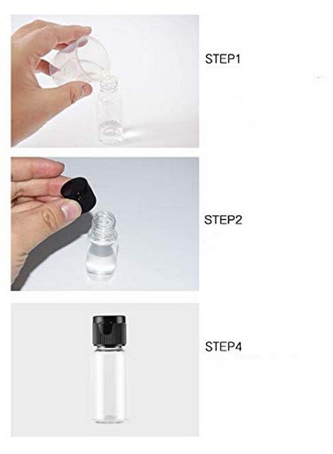 SYBL 0.5Oz Mini Clear Plastic Empty Bottle With Flip Cap Small Travel Bottles Storage Containers Jars For Cosmetic Sample Lotion Shower Gel Emulsion Toiletriesbpafreeset Of 24 - Image 5