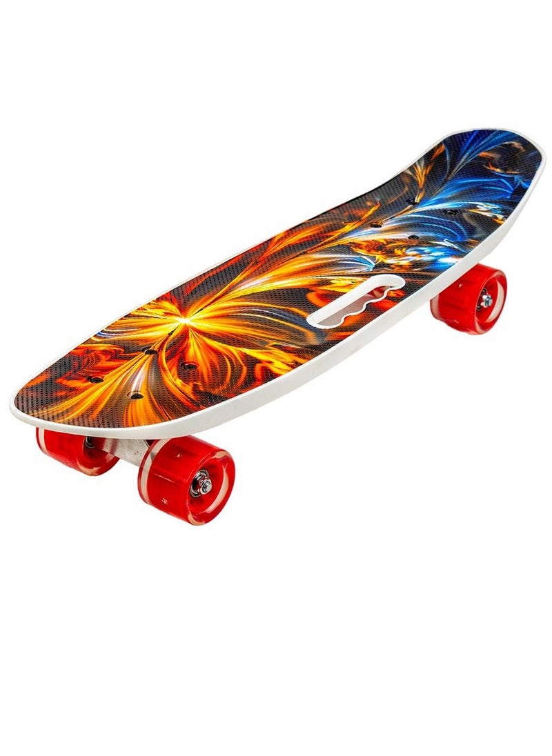 Colorful Mixed Shapes Red Skate Board - 213  - Image 1