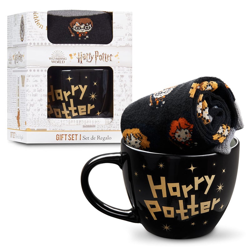Harry Potter Gifts Mug Socks Gift Set for Women Teens US Size 49 Tea Coffee Ceramic Mug Soft Calf Socks Set Christmas Secret Santa 49 US