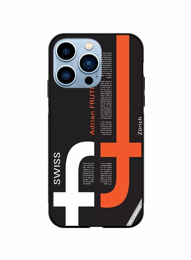 VR CREATIVE Protective Case Cover For Apple iPhone 14 Pro Swiss Zurich Design Multicolour - Image 1