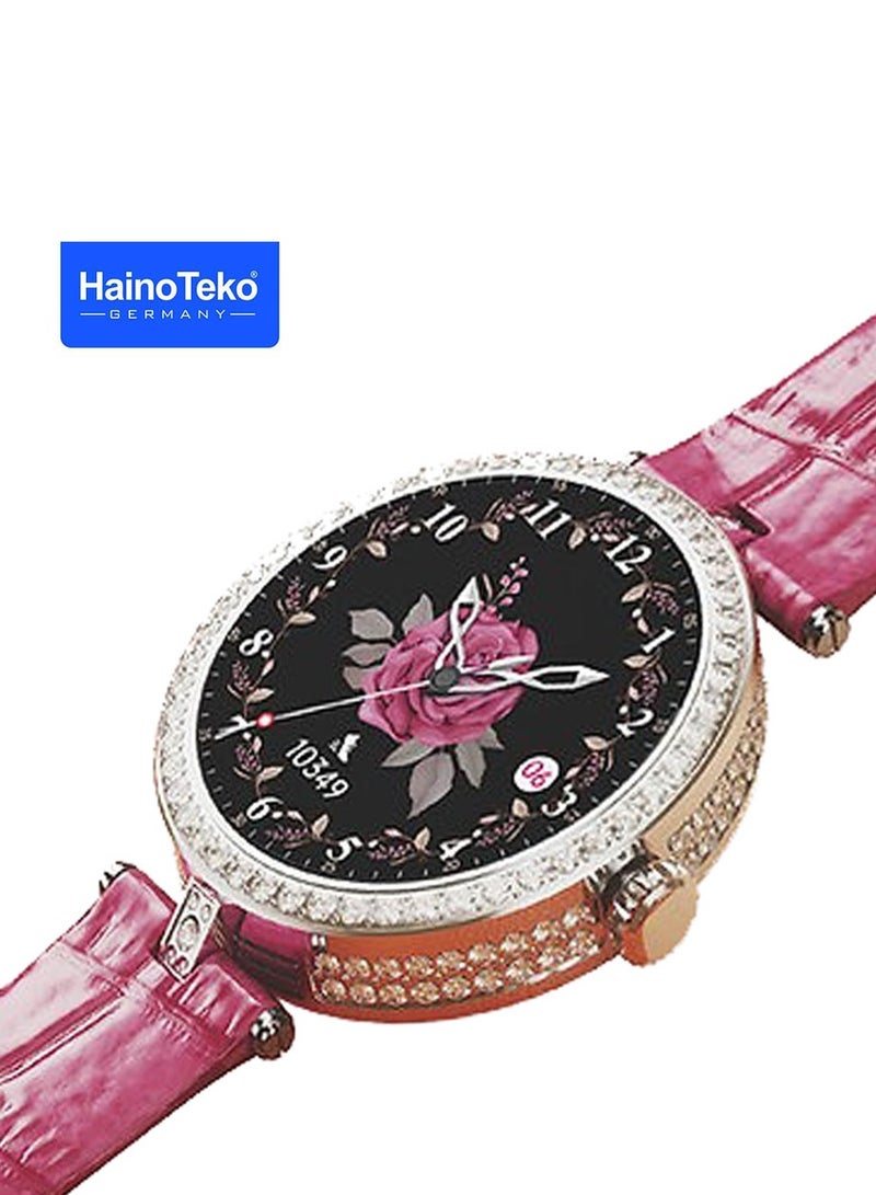 Haino Teko Germany Stylish Smart Watch RW-21 for Girls and Women with Bluetooth Call, Heart Rate and Many More - Image 1