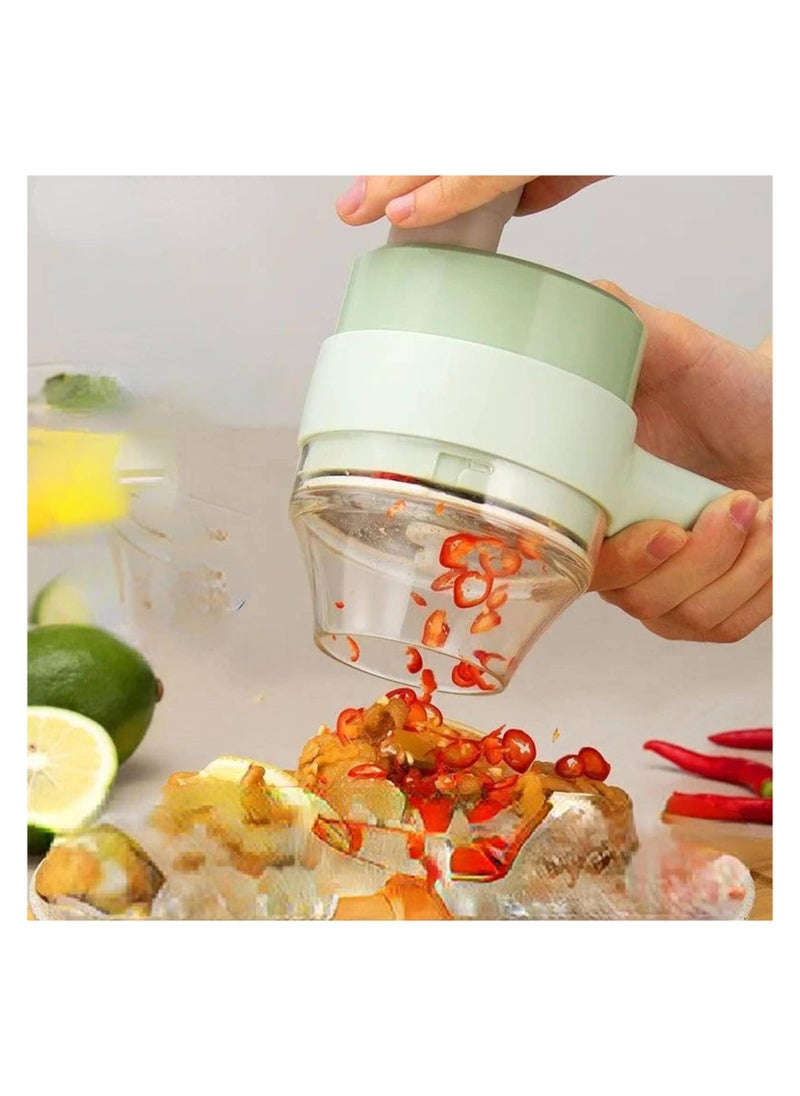 Denx Portable, Multi-Functional, Cordless, Rechargeable Electric Vegetable Slicer - Image 3