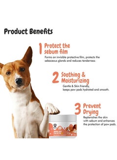 Harrods Bscly 2-in-1 Moisturizing Soothe Paw Butter & Elbow Protector 50g | for All Pet Care - Natural Cream, Wax, Balm for Healing Dry, Cracked, Chapped Paws & Elbows | Repairs & Heals  - Image 3