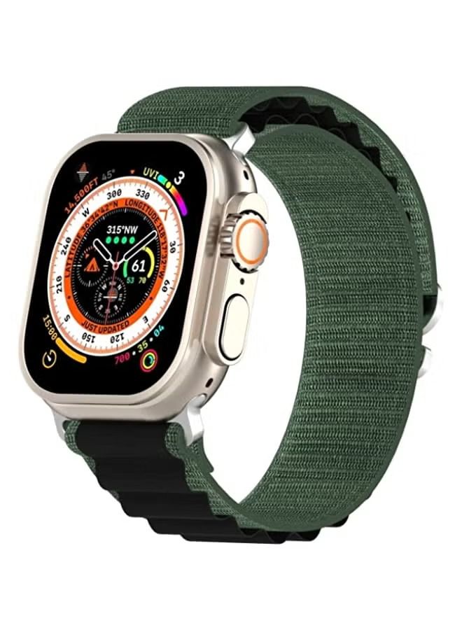 فيسوس سوار ساعة ذكية مزدوج اللون من النايلون لساعة Ultra 49mm - Image 1