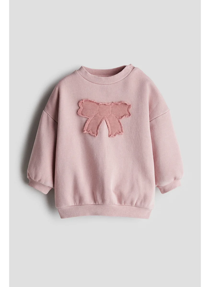 H&M Appliquéd Sweatshirt