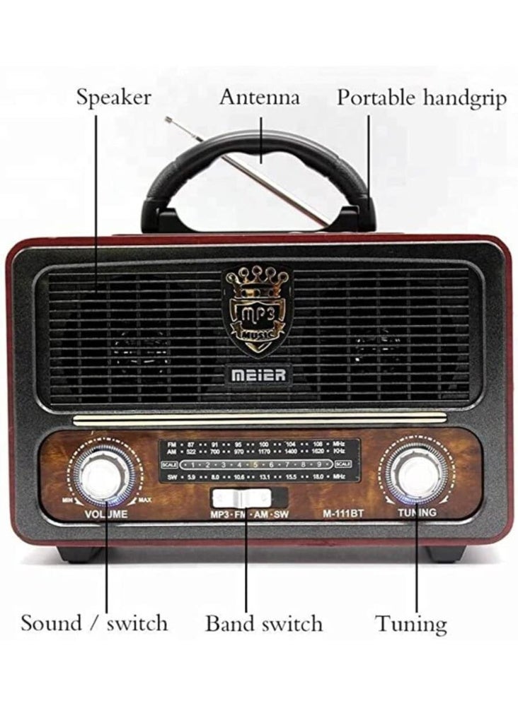 MEIER Portable Speaker M-111BT - Image 3