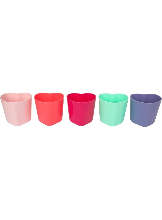 The First Years Heart Shaped Cups, 6 oz Toddler Cup, Pack of 5 - Image 2