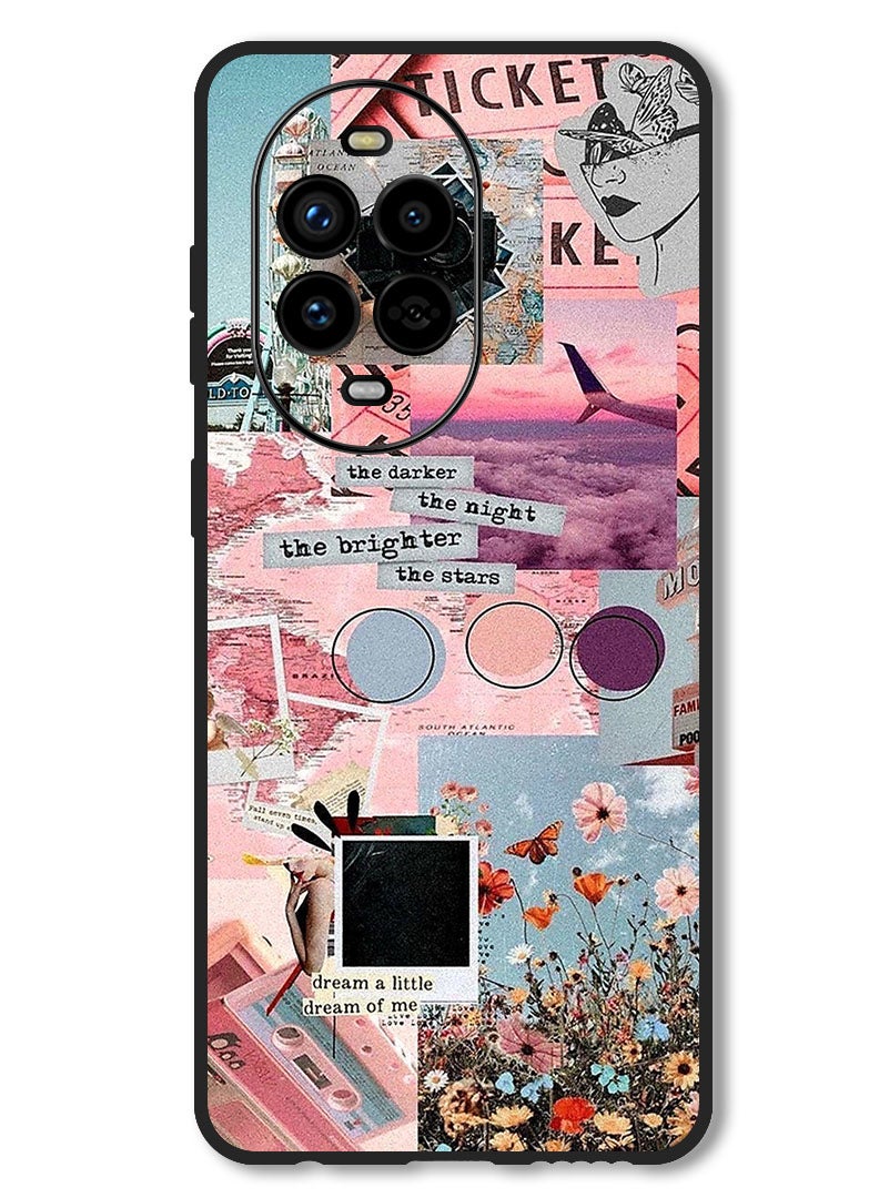 Theodor Case Compatible with Huawei Nova 13 Pro Protection Shockproof Bumper Cover The Darker The Night - Image 1