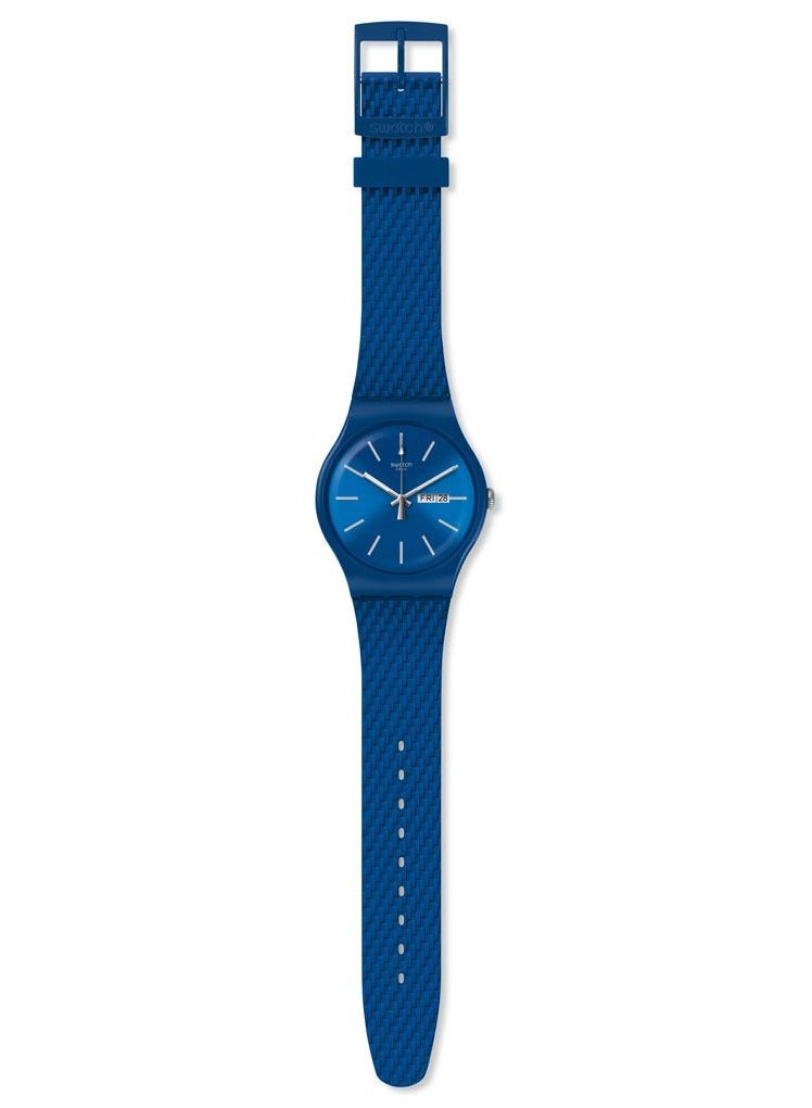 Swatch Unisex Bricablue Quartz Movement Water Resistant Wrist Watch - 41 Mm - Image 2