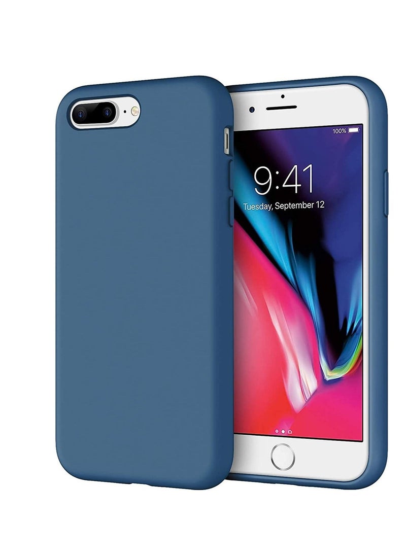 Phone Planet Silicone Case Compatible with iPhone 8 Plus Silky-soft touch Full-Body Protective Case Shockproof cover with Microfiber Lining - Image 1