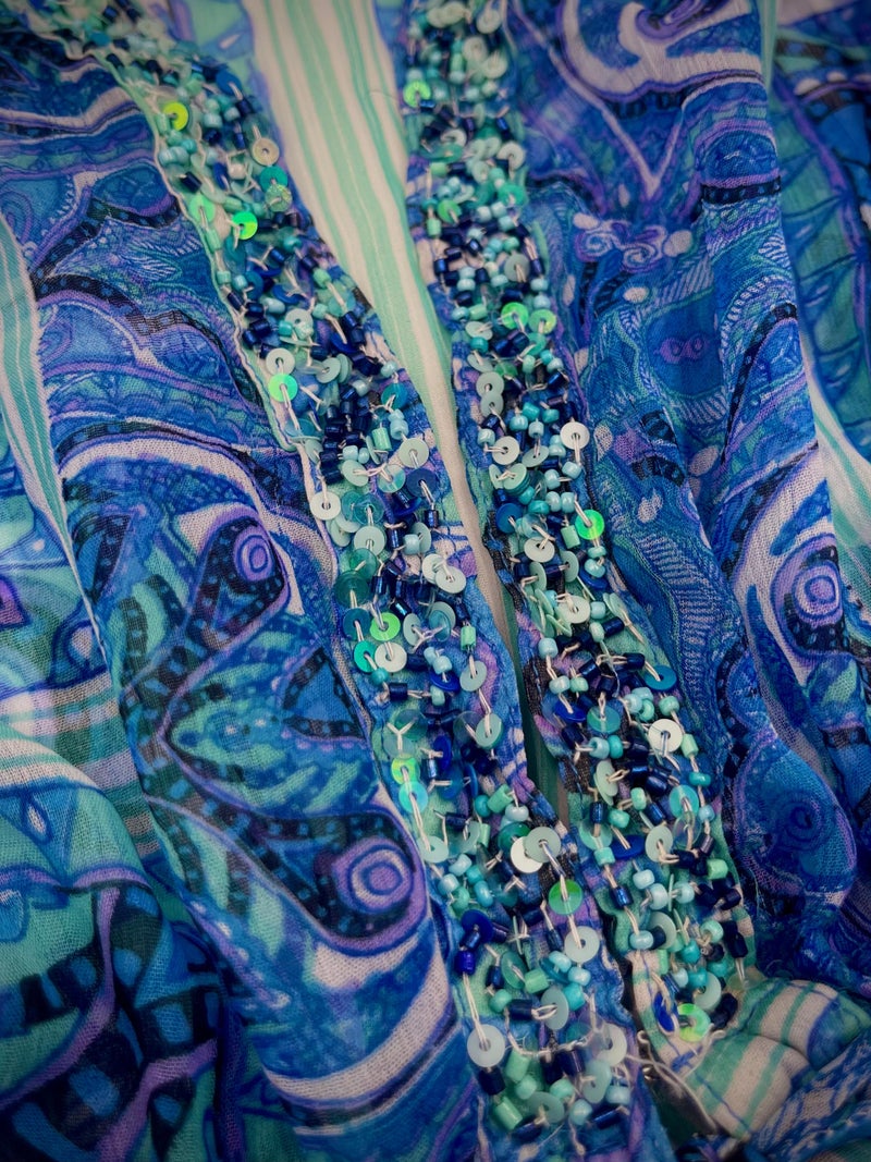 Antica Sartoria Poncho with Tassel Tie - Image 2