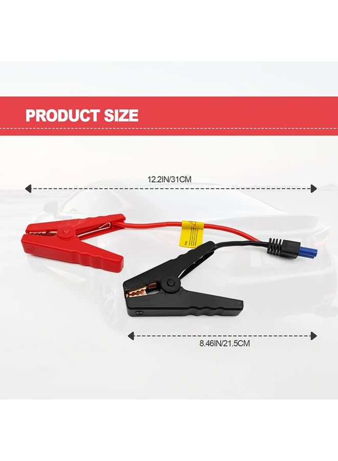 كابل بدء تشغيل نحاسي 10AWG من نوع EC5 مع مشابك تمساح 36V - Image 2