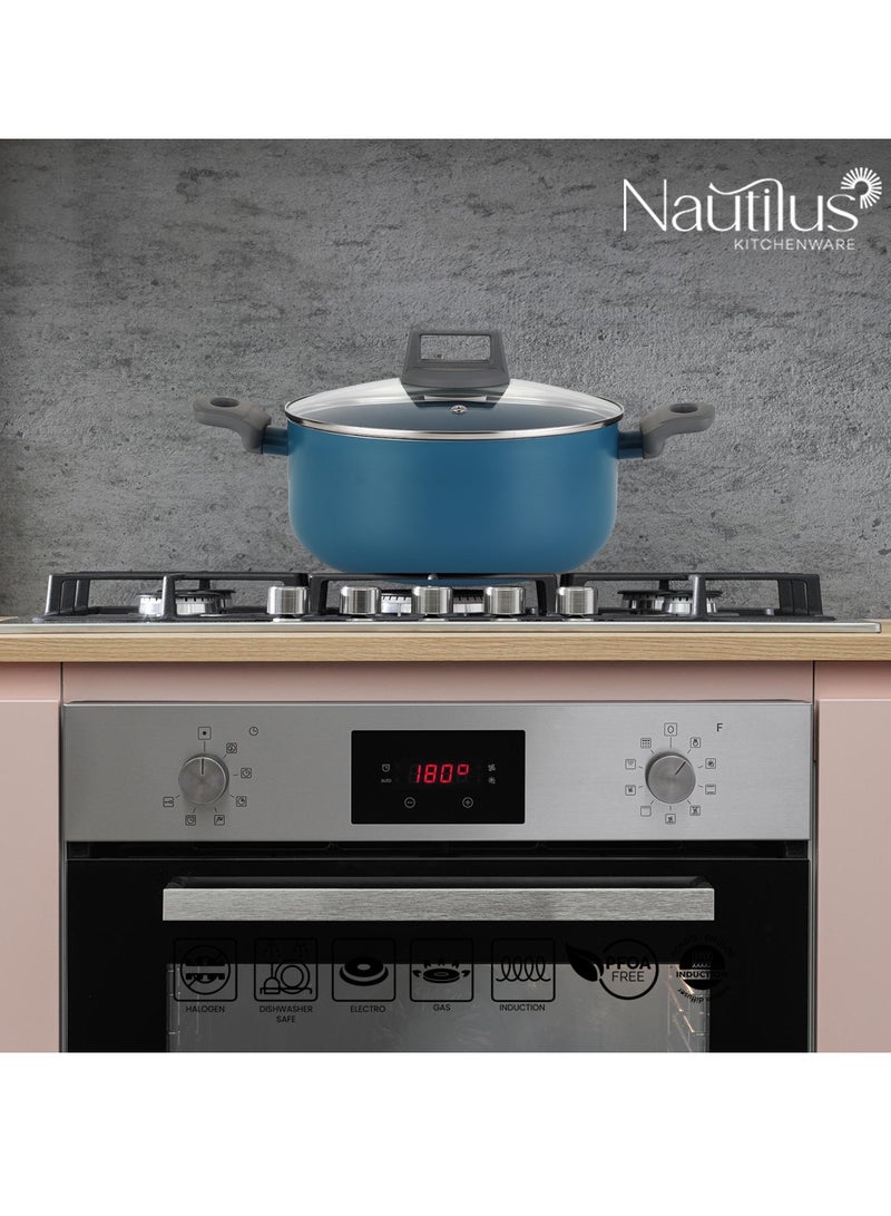 nautilus Nautilus  Casserole 24 x 11Cm With G Lid, Scratch and Abrasion Resistance  - Image 5