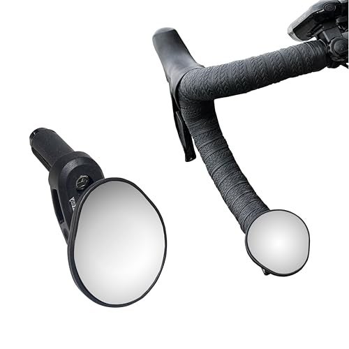 Hafny Drop Bar Bike Mirror, HD, Shatter-Proof, HD Convex Blue Glass, Bar End Mirror, Cycling Mirror, HF-M956S-FR06(Automotive Grade Glass Lens) - Image 1