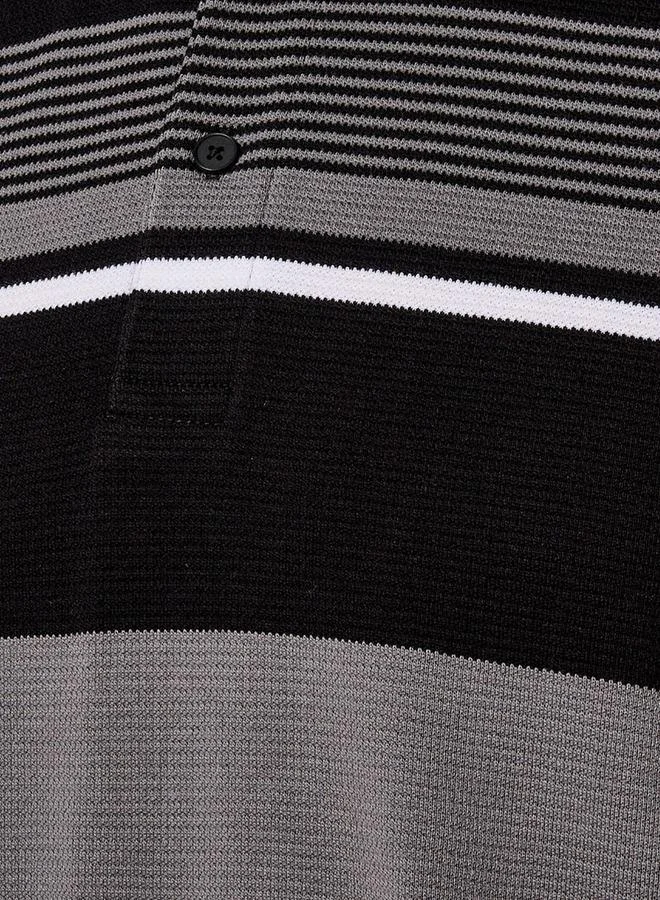 Splash FAV Basic Short Sleeves Striped Polo T-shirt