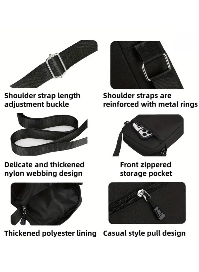 ام جي شنطة كروس بودي رجالية من إم جي بتصميم راقي وأنيق باللون الأسود - Image 5