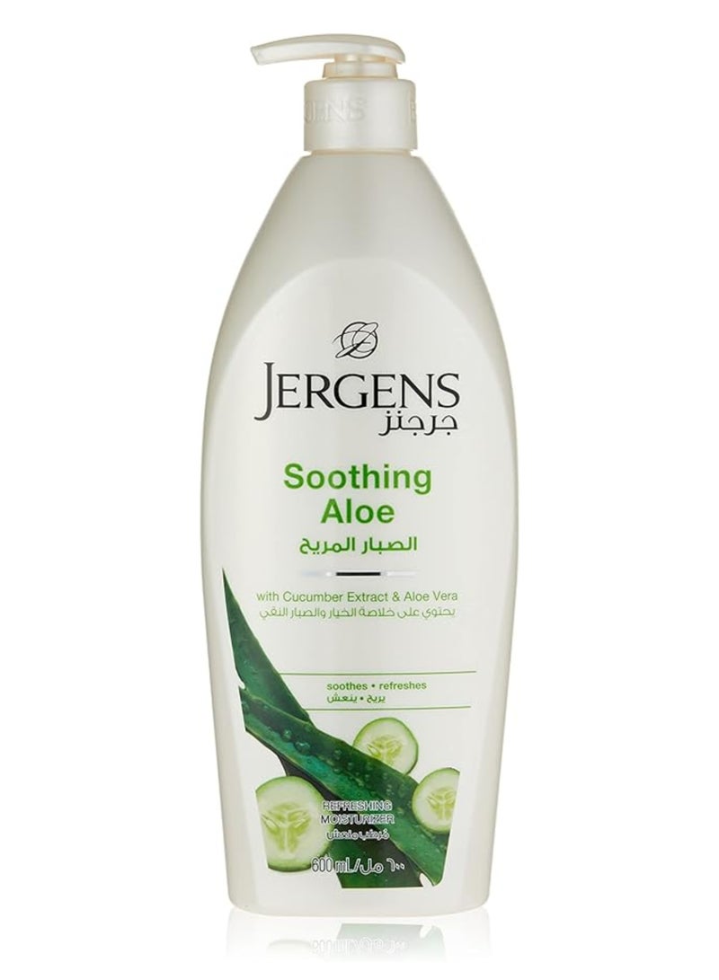 Jergens Soothing Body Lotion with Aloe Vera Extract, 600 ml