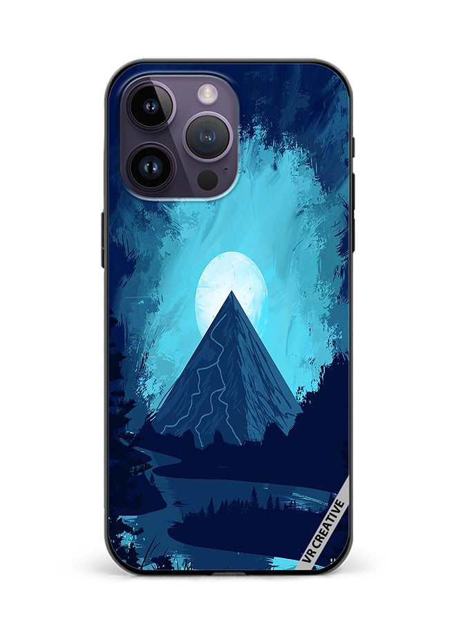 VR CREATIVE Protective Case Cover For Apple iPhone 15 Pro Max Mountain Design Multicolour - Image 1