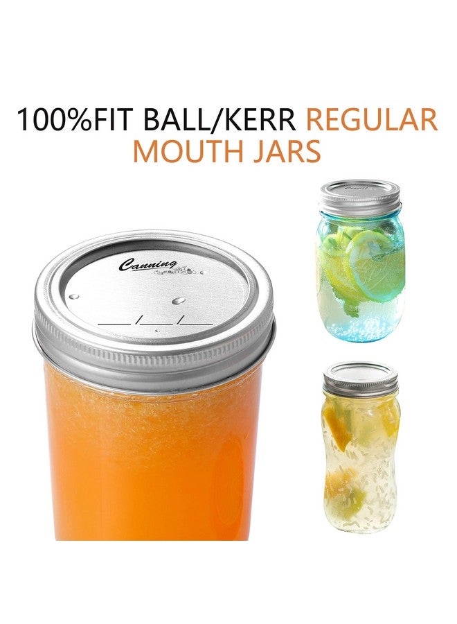EvaHab 128-Count, Regular Mouth Canning Lids for Ball, Kerr Jars - Split-Type Metal Mason Jar Lids for Canning - Food Grade Material, 100% Fit & Airtight for Regular Mouth Jars - Image 2