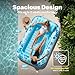 SLOOSH Inflatable Tanning Pool Lounger Float 85 x 57 Extra Large Pool Floats Adult with Pillow 4 in 1 Suntan Tub Raft FloatieSunbathing Bed Lounge for Water Blow Up Ball Pit Party Gifts XLBlue - Image 2