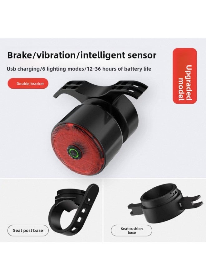 Loquat Strong Light Induction Bicycle Light Outdoor Night Riding Headlight Single Car Light Cycling Light TYPE-C Charging Digital Electric Display-Colour:Arrival Bw1 High-sensitivity Smart Sensor Tail Ligh - Image 1