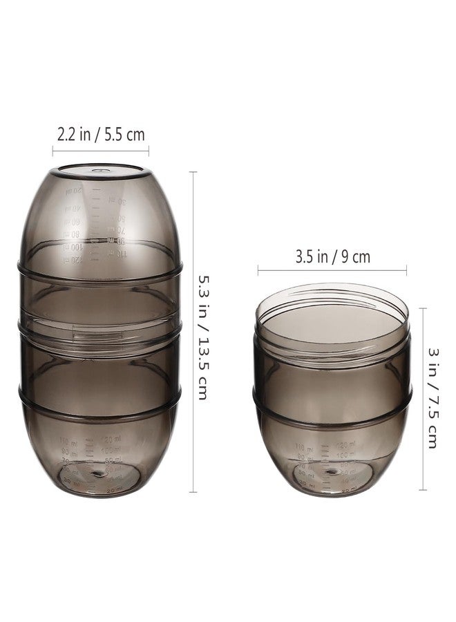 سولوستر وعاء صبغ الشعر من سولستري، وعاء خلط صبغ الشعر مع مقياس قياس، وعاء خلط ألوان الشعر، كوب خلط ألوان الشعر، مناسب لصالونات التجميل، لون رمادي - Image 2