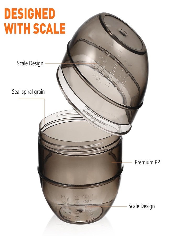 سولوستر وعاء صبغ الشعر من سولستري، وعاء خلط صبغ الشعر مع مقياس قياس، وعاء خلط ألوان الشعر، كوب خلط ألوان الشعر، مناسب لصالونات التجميل، لون رمادي - Image 3