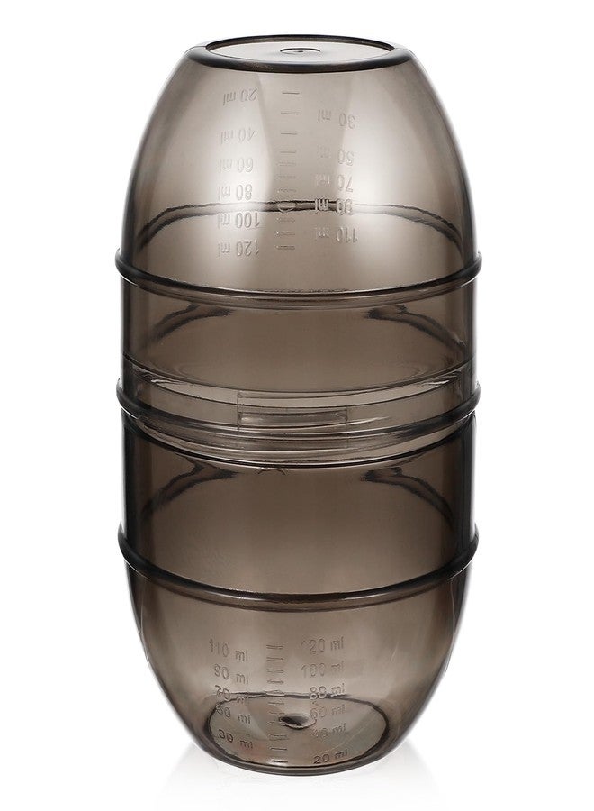 سولوستر وعاء صبغ الشعر من سولستري، وعاء خلط صبغ الشعر مع مقياس قياس، وعاء خلط ألوان الشعر، كوب خلط ألوان الشعر، مناسب لصالونات التجميل، لون رمادي - Image 1