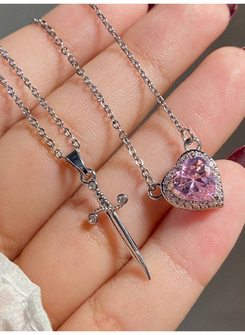 Sword & Heart Pendant - Image 2
