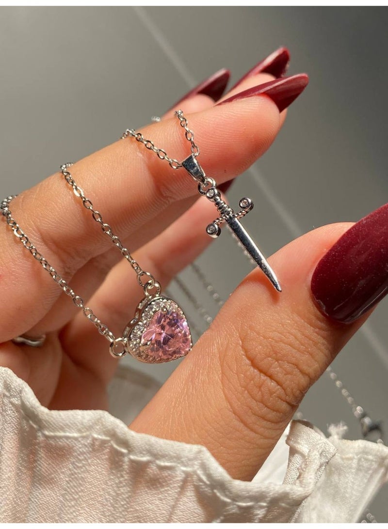 Sword & Heart Pendant - Image 3