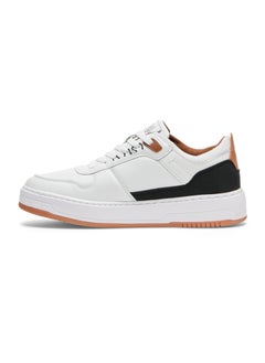 U.S. Polo Assn. Men's White Low-Top Sneakers - Modern Design with Black and Tan Accents, Durable and Stylish Casual Footwear  - Image 2