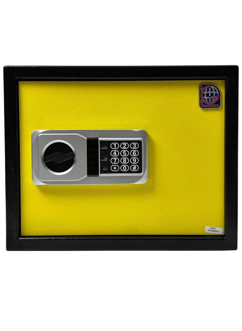 LOTFY GROUP LG Safebox Code- 30NEK- 30*38*30CM- Yellow Colour- Home Office Safe Box- Electronic Lock- Key Lock  - Image 4