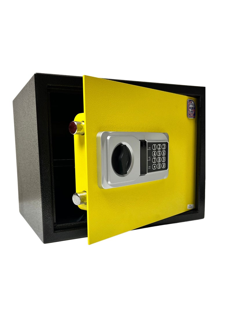 LOTFY GROUP LG Safebox Code- 30NEK- 30*38*30CM- Yellow Colour- Home Office Safe Box- Electronic Lock- Key Lock  - Image 2