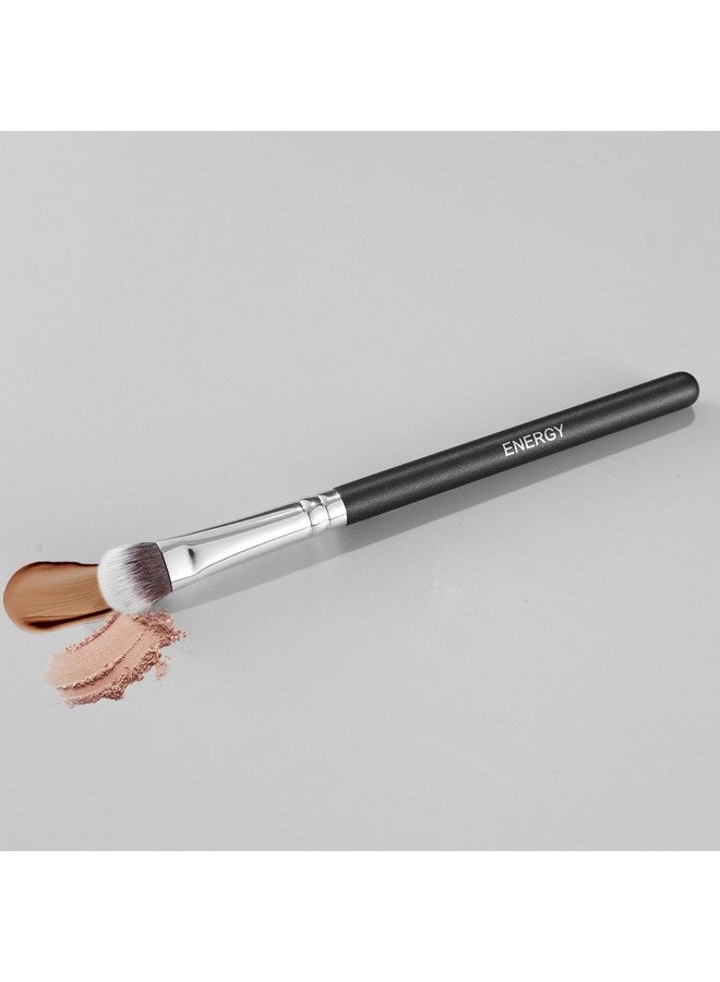 Energy Expert Concealer Brush Under Eye Face Makeup Brush Small Dense Synthetic Bristles For Liquid Cream Powder Eyeshadow Eye Cream Makeup Blending For Even Coverage Black - Image 3