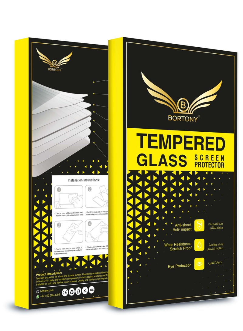 BORTONY Full Screen Protector for Samsung Galaxy A02s Clear/Black - Image 5