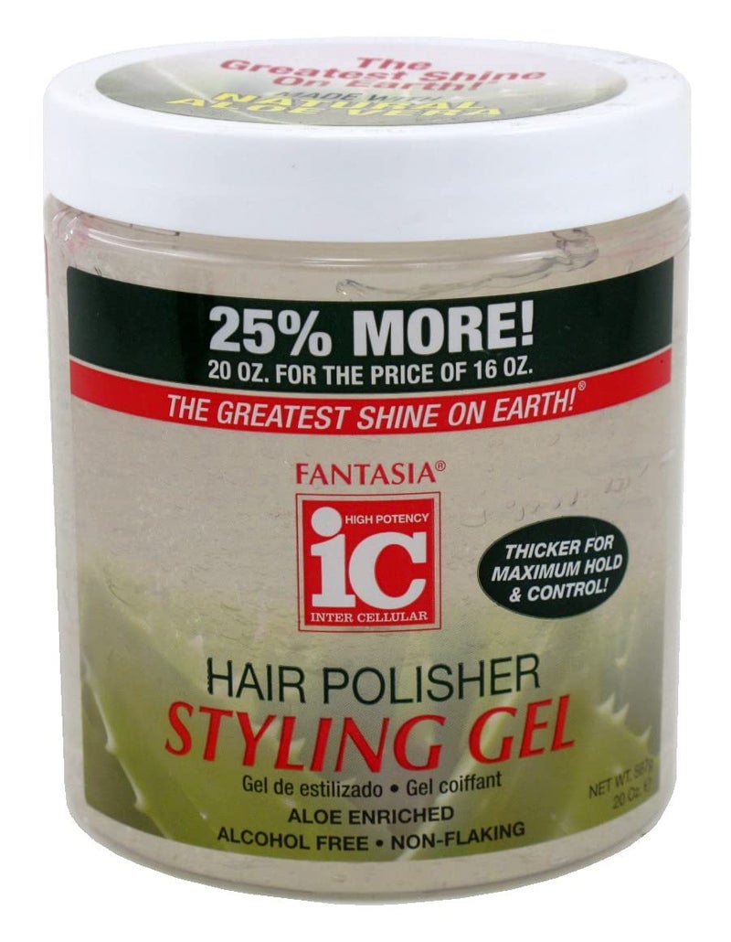 Fantasia Hair Polish Styling Gel With Sparkle Lites Regular 16 Ounce